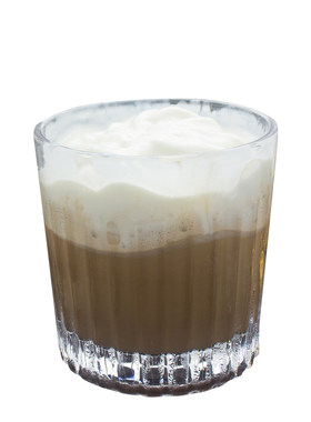 竖纹玻璃flatwhite拿铁咖啡杯