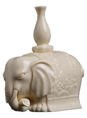 戴玉堂徐才提陶瓷摆件《平安吉祥》小象电视柜博古架摆设家居饰品