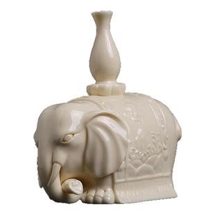 戴玉堂徐才提陶瓷摆件《平安吉祥》小象电视柜博古架摆设家居饰品