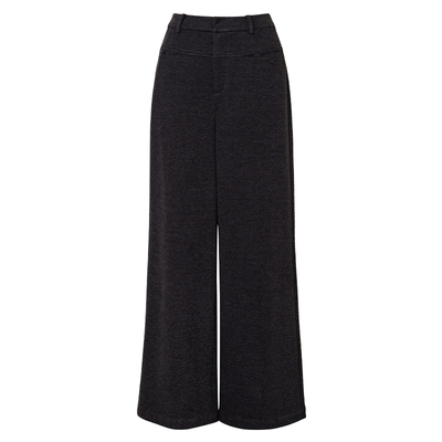 罗衣职场OL风纯色显高显瘦直筒裤