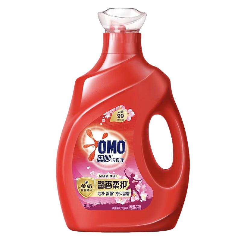 奥妙樱花香洗衣液持续留香含金纺