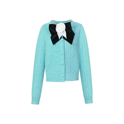 LEFAME聚酯纤维开衫针织开衫