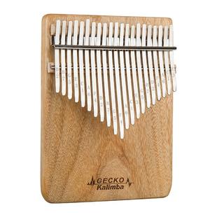 GECKO壁虎21音板式拇指琴卡林巴琴手指琴初学者kalimba卡灵巴琴包
