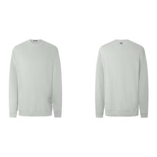 [商场同款]九牧王男士纯色圆领卫衣秋冬百搭长袖刺绣上衣男