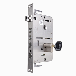 霸王锁体防盗门智能锁天地锁机械不锈钢卧室门木门室内家用通用型