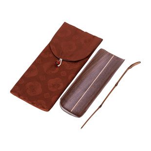 寻心实木茶则茶荷三件套功夫茶具茶道配件中式禅意赏茶醒茶分茶器