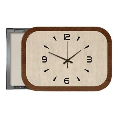 中古风电表箱装饰画带时钟