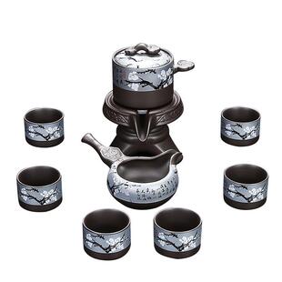 静瓷斋手工高档紫砂全自动泡茶神器防烫复古家用创意茶道功夫茶具