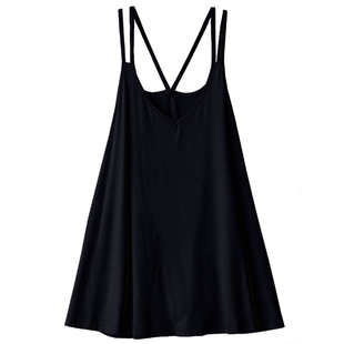 孕妇短款上衣吊带背心打底衫胖美眉内搭遮孕肚大码莫代尔薄款睡衣