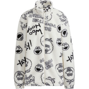 Adidas/阿迪达斯官方正品neo芝麻街联名男女新年款运动外套HD7298