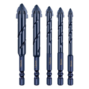 四刃锯齿偏心钻头高硬度干打全瓷瓷砖大理石打孔水泥墙专用锋齿钻