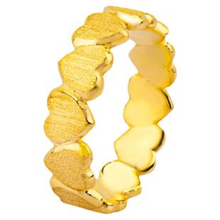 黄金戒指999足金爱心圈戒求婚2025新款爆款实心按克纯金女送妈妈