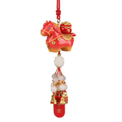 生肖小马车载挂件吉祥物2026新款