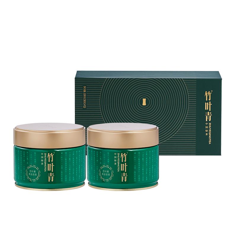竹葉青茶葉2025年新茶特級綠茶峨眉高山明前茶雙罐禮盒100g送長輩