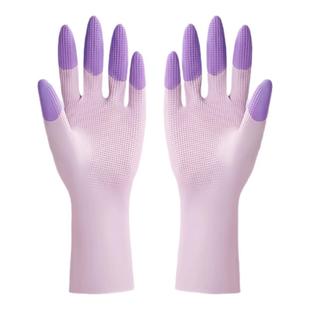 洗碗手套小号女士小手专用耐用冬季保暖防水防滑厨房加绒家务手套