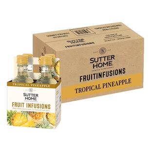 整箱24瓶舒特家族菠萝味果汁葡萄酒187ml闺蜜聚会约会家庭甜酒