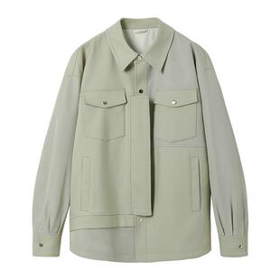 清仓 拼接夹克男春秋季设计感高级痞帅休闲上衣日系防紫外线外套