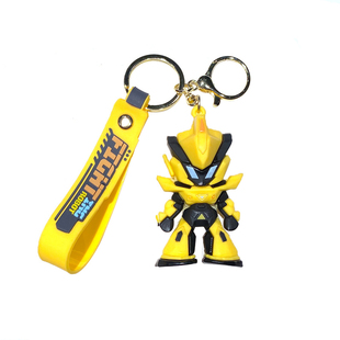 创意机甲战士钥匙扣PVC卡通高达汽车挂饰书包汽车挂件小礼品批发