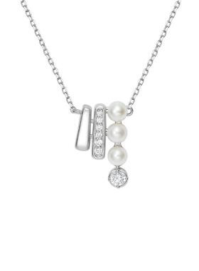 HUSSAIN章节几何淡水珍珠项链