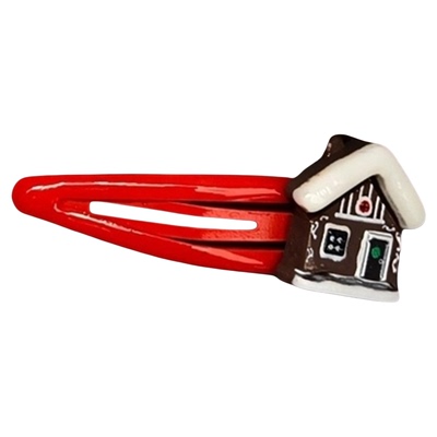 可爱小房子卡通红色发夹通用