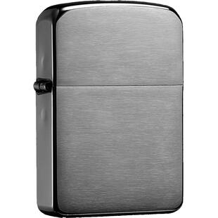 Zippo官方旗舰店之宝拉丝黑冰1941复刻防风打火机送男友生日礼物