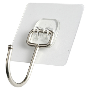 挂钩强力粘胶厨房卧室门后免打孔挂衣钩墙上吸盘式黏钩不锈钢粘钩