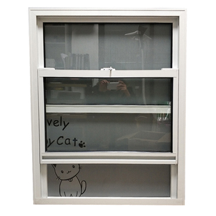 美式家用提拉窗奶茶店上下推拉卫生间窗钢化玻璃传菜窗饭店提升窗