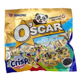 黑米能量圈英国风味官方正品鹰派谷物芝麻零食酥脆糖果巧克力280g