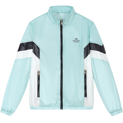 BM高端防晒衣男夏季2024新款夹克外套男薄款潮牌撞色运动休闲上衣