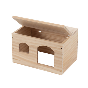 仓鼠木屋金丝熊松鼠窝荷兰猪花枝鼠躲避屋刺猬小房子芦丁鸡实木质