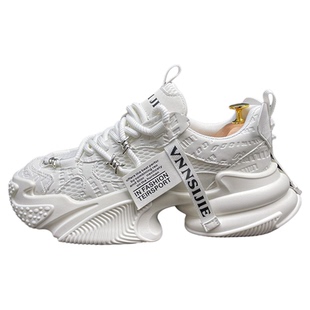 老爹鞋男款2025新款软底轻便慢跑鞋厚底增高男鞋百搭运动休闲鞋子