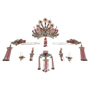 三生令【长宁】明制唐风汉服仿点翠中式头冠凤古风婚礼嫁新娘头饰