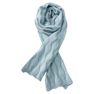 东润莲原创 加厚纯棉线围巾秋冬保暖围巾男女通用 情侣围巾抗静电