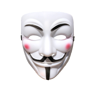 万圣节v字仇杀队面具全脸男cos化妆舞会成人派对假面抖音搞怪面罩
