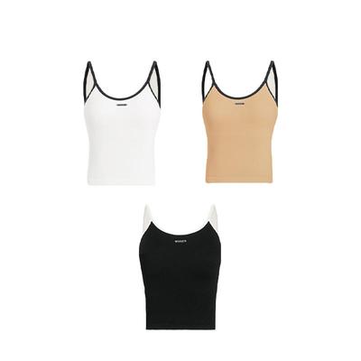 inwhat透气修身薄款法式吊带背心