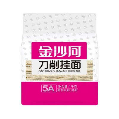 金沙河刀削挂面宽面波浪