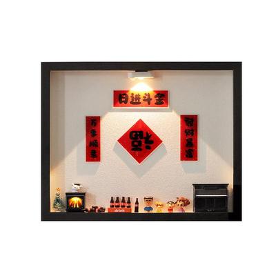 蜡笔小新弱电箱遮挡装饰画