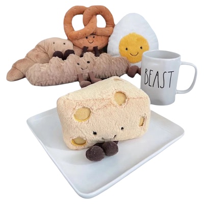 JELLYCAT羊角芝士早餐毛绒玩具