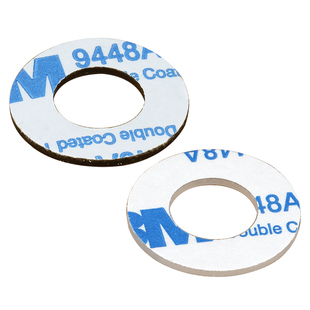 圆形PVC带背胶超薄透明垫片螺丝绝缘塑料垫圈黑色硬单面塑胶平垫