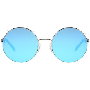 希腊时尚潮流个性墨镜男女通用欧美复古圆形太阳镜超轻金属镜架