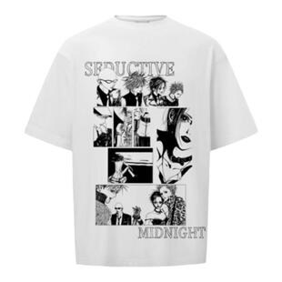 olioni NANA BLACKSTONES乐队二次元动漫情侣宽松短袖T恤冰感痛衣