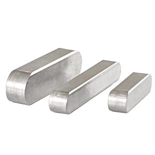 304不锈钢平键A型平键销圆角方键GB1096方料销10*8mmM10M12M14M16