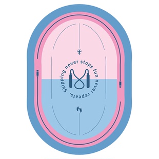 室内跳绳减震静音垫2026新款瑜伽防滑楼层隔音地垫加厚运动健身垫