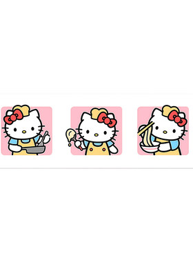 哈喽kitty厨房防油贴纸静电防水