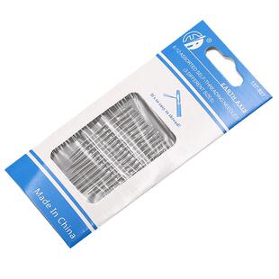 免穿针家用老人专用针盲人针免认手缝缝纫针穿线不用大眼针眼金尾