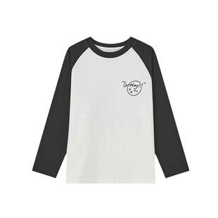 多多家 男童T恤春秋季2025中大童插肩袖儿童满印涂鸦纯棉春装上衣