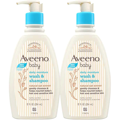 aveeno艾惟诺婴儿支装洗发沐浴露