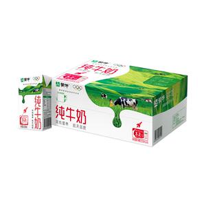 单盒1.7！蒙牛纯牛奶250ml&times;16盒