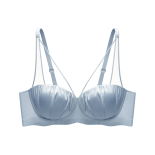 【猫眼】伊维斯E杯可穿缎面性感文胸细肩带美背软钢圈内衣