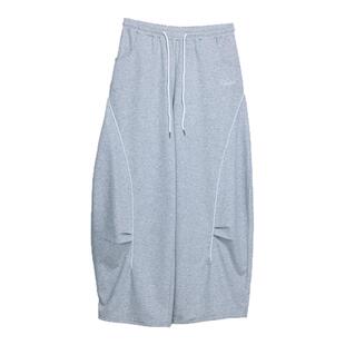 CBXLAB街舞潮牌弧形夹线垂坠感嘻哈香蕉长裤美式街头跳舞休闲裤潮